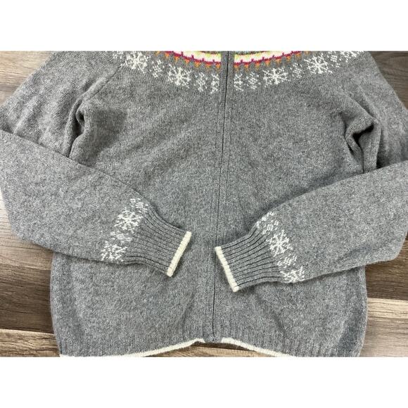 Eddie Bauer VTG 90’s Women’s Sweater Fair Isle Lambswool Angora LT Cottagecore - Picture 3 of 12